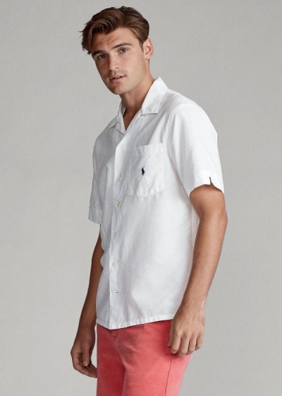 Men's Polo Ralph Lauren Custom Fit Camp Shirts | 052967LMF